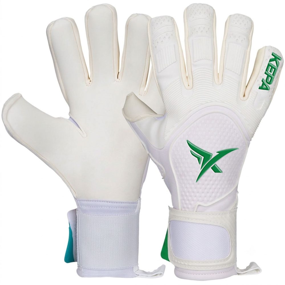 White Green Aero-Flex Goalkeeper Gloves