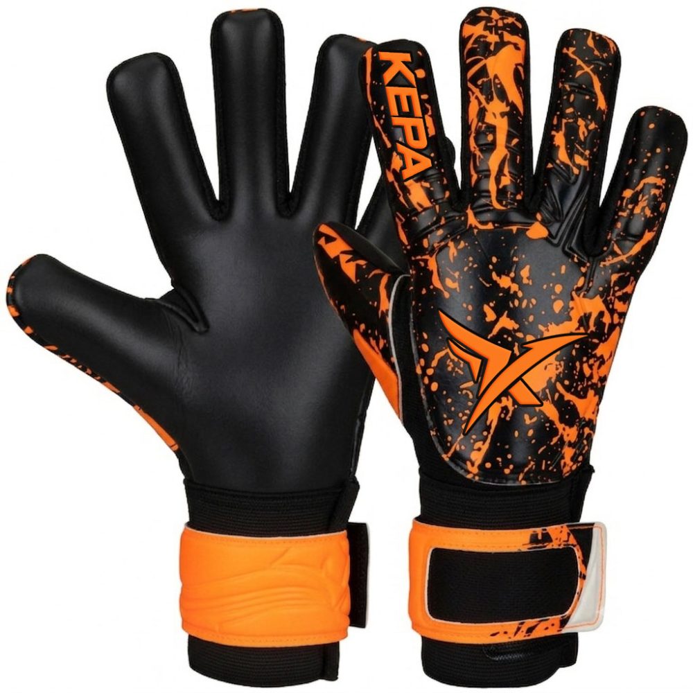 Black Orange Splatter-Pro Goalkeeper Gloves