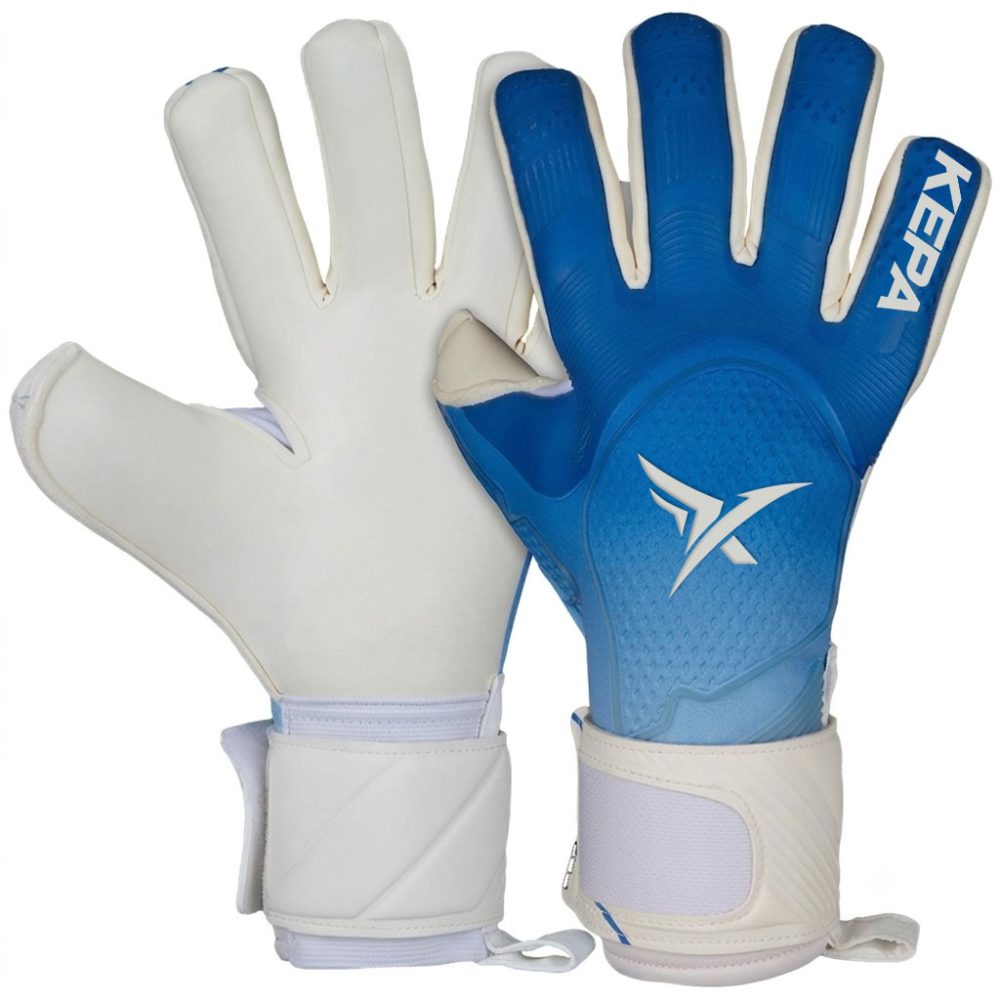Blue White Aero-Grip Goalkeeper Gloves