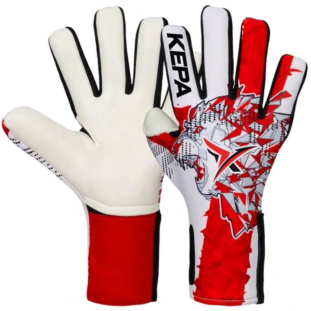 Red White & Black Geo-Flex Goalkeeper Gloves