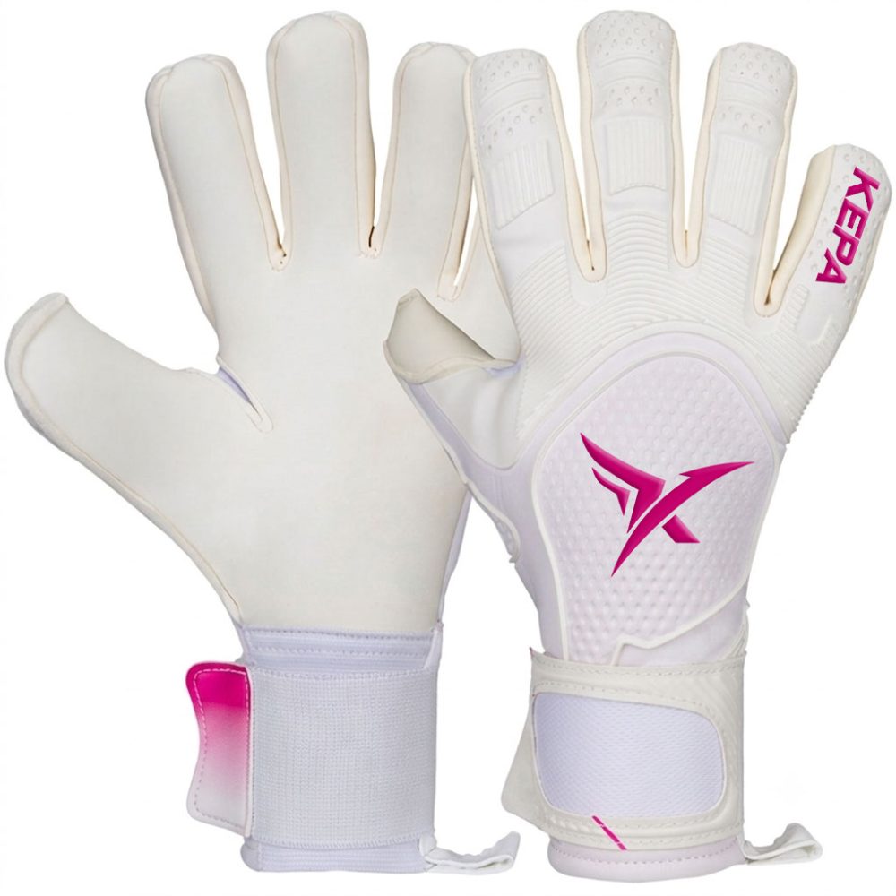 White & Pink Pro-Flex Goalkeeper Gloves