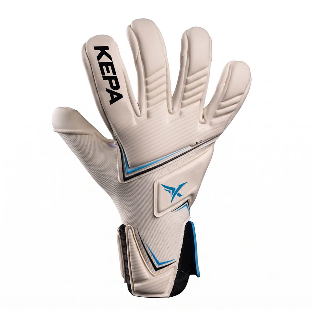 Ivory Blue Rib-Flex Goalkeeper Gloves