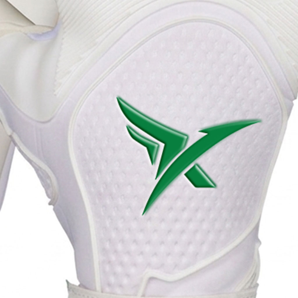 White Green Aero-Flex Goalkeeper Gloves - Image 2
