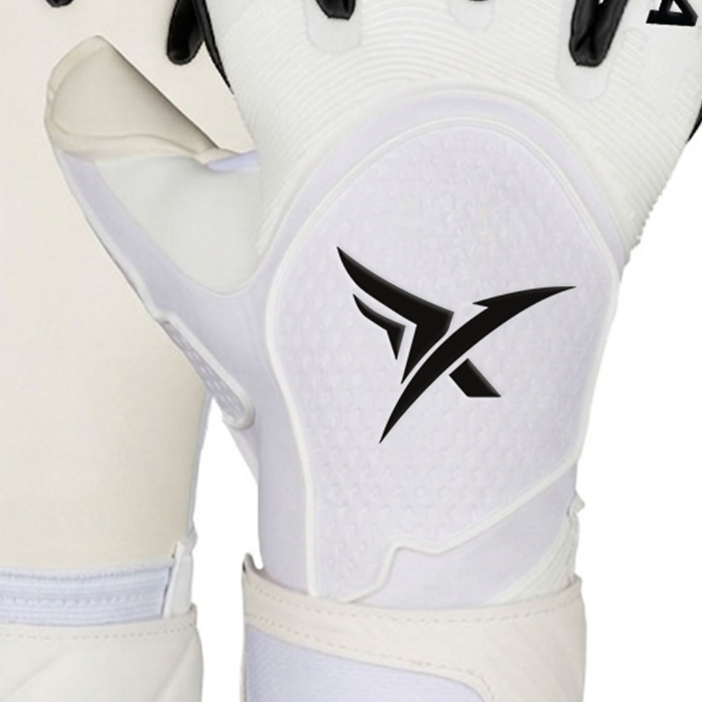 White Black Edge-Control Goalkeeper Gloves - Image 2