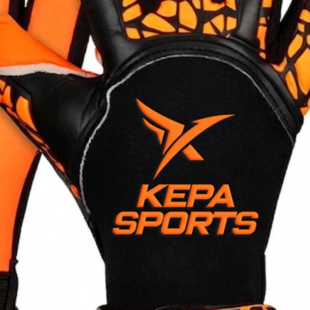 Orange Black Web-Guard Goalkeeper Gloves - Image 2