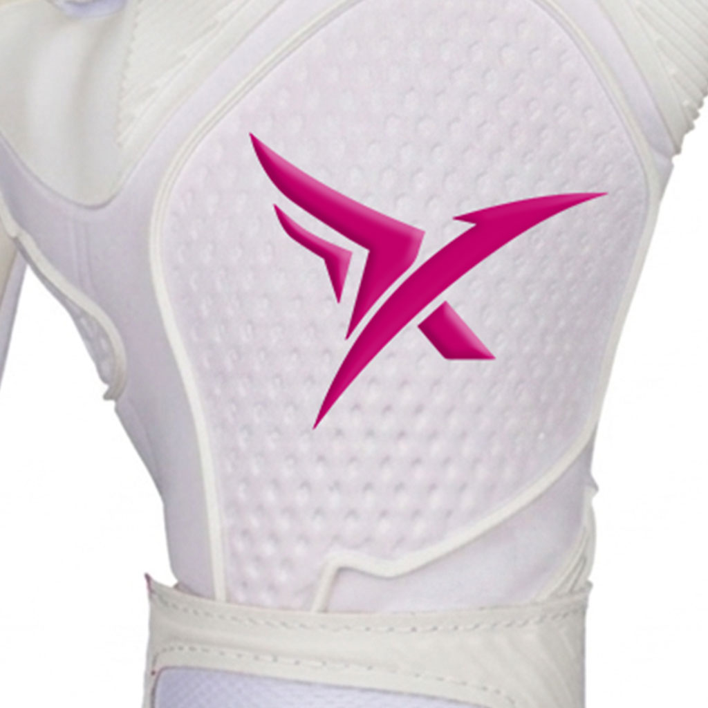 White & Pink Pro-Flex Goalkeeper Gloves - Image 2