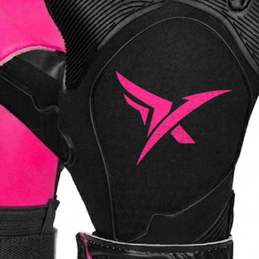 Black & Hot Pink Armor-Grip Goalkeeper Gloves - Image 2