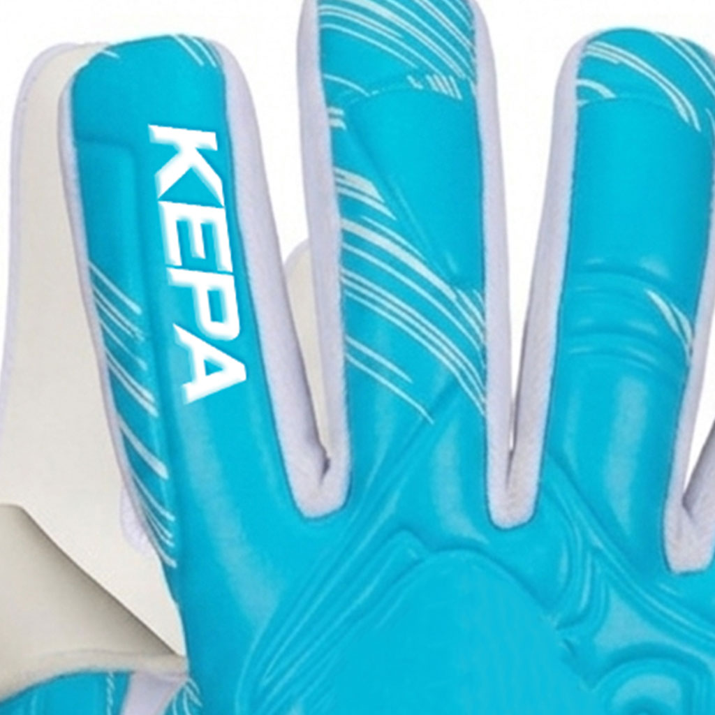 Aqua Blue & White Seam-Flex Goalkeeper Gloves - Image 3