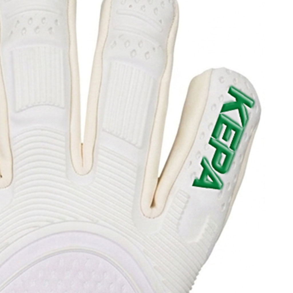 White Green Aero-Flex Goalkeeper Gloves - Image 3