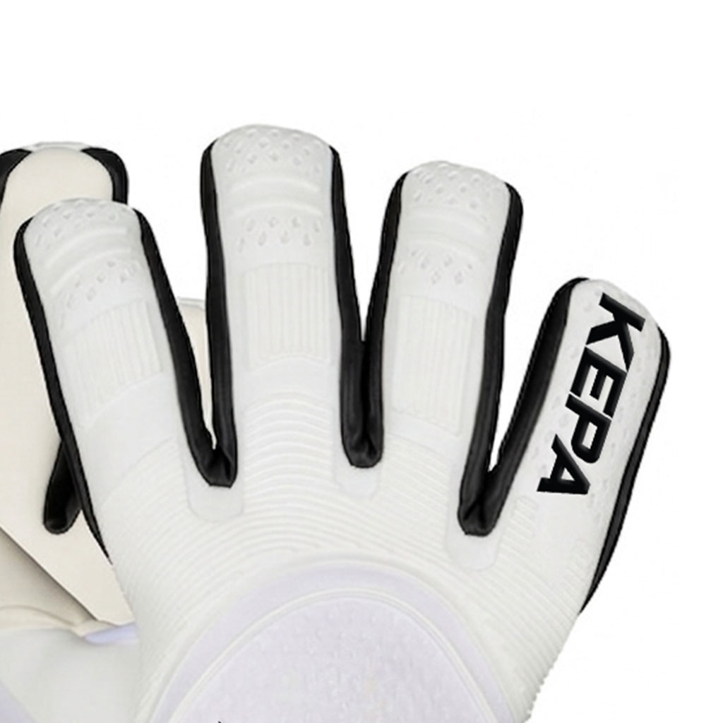 White Black Edge-Control Goalkeeper Gloves - Image 3