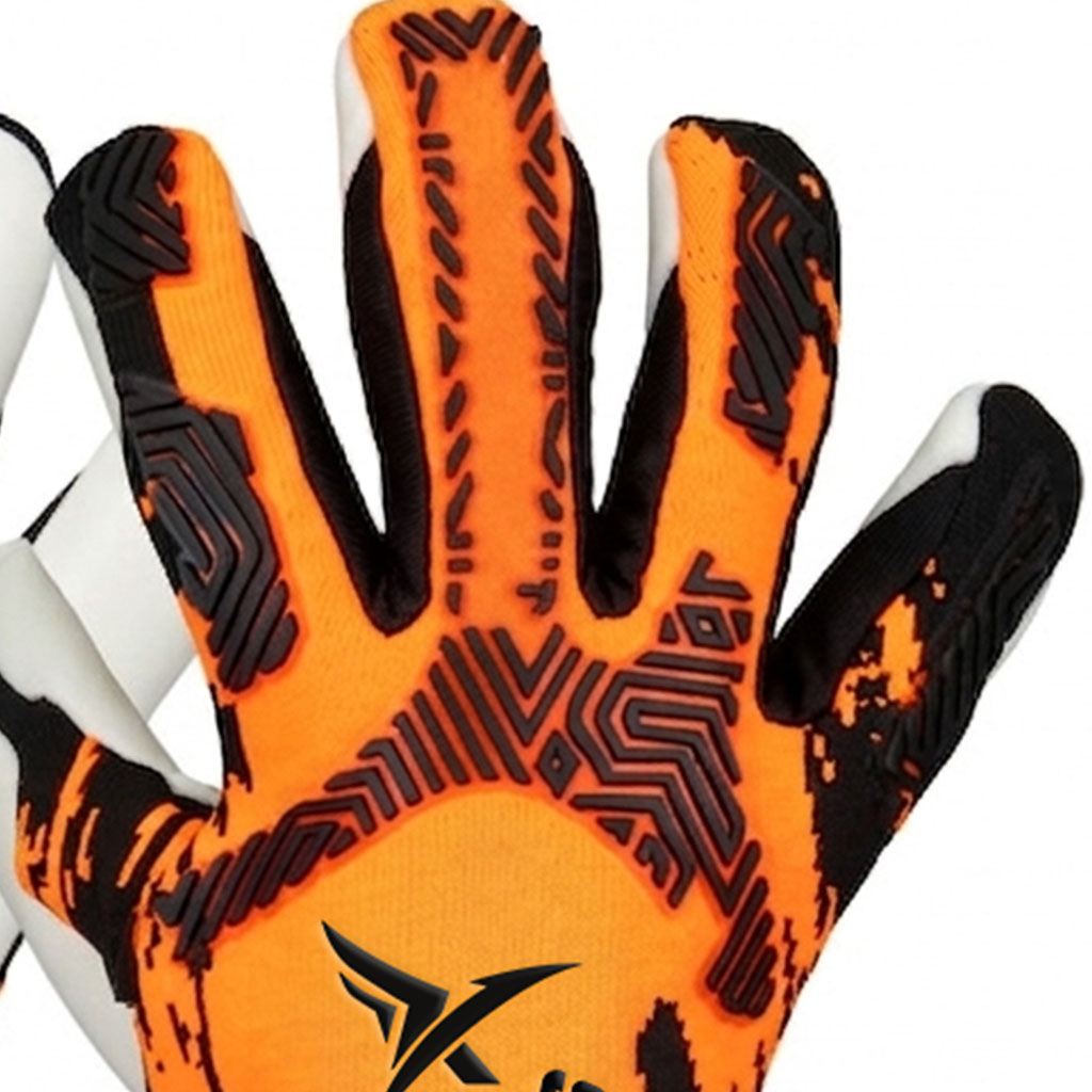 Orange Black Strike-Flex Goalkeeper Gloves - Image 3