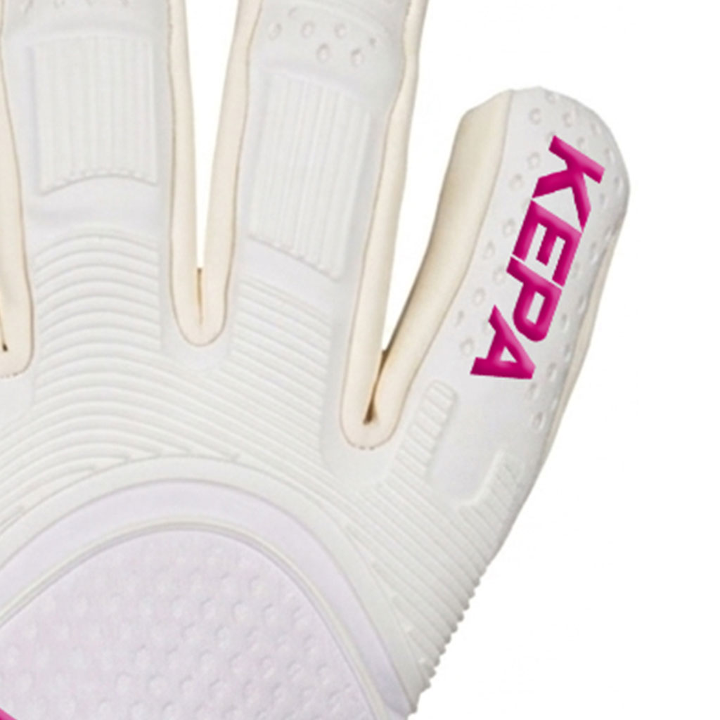 White & Pink Pro-Flex Goalkeeper Gloves - Image 3