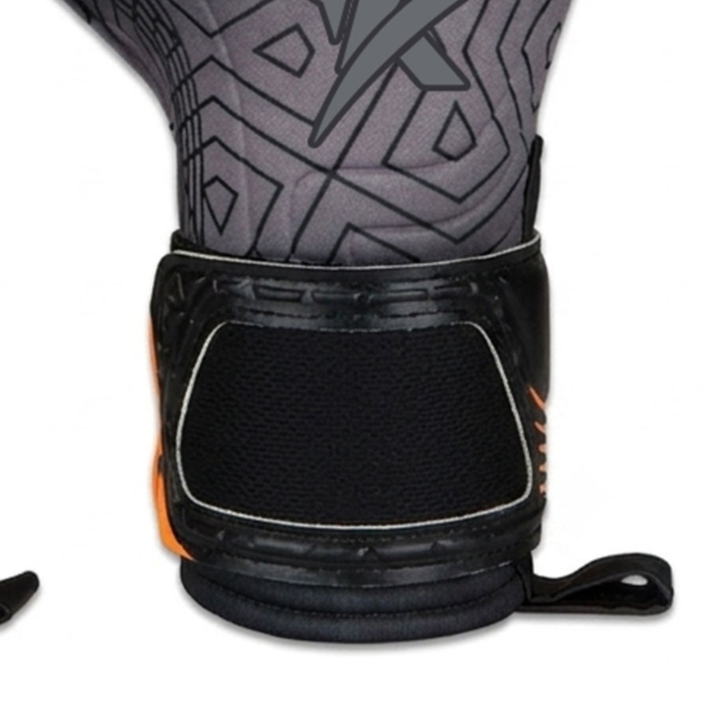 Orange Black Geo-Tech Goalkeeper Gloves - Image 3