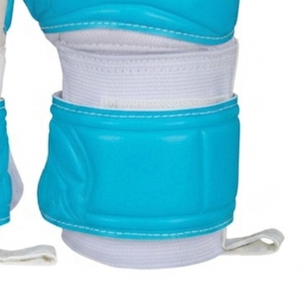 Aqua Blue & White Seam-Flex Goalkeeper Gloves - Image 4