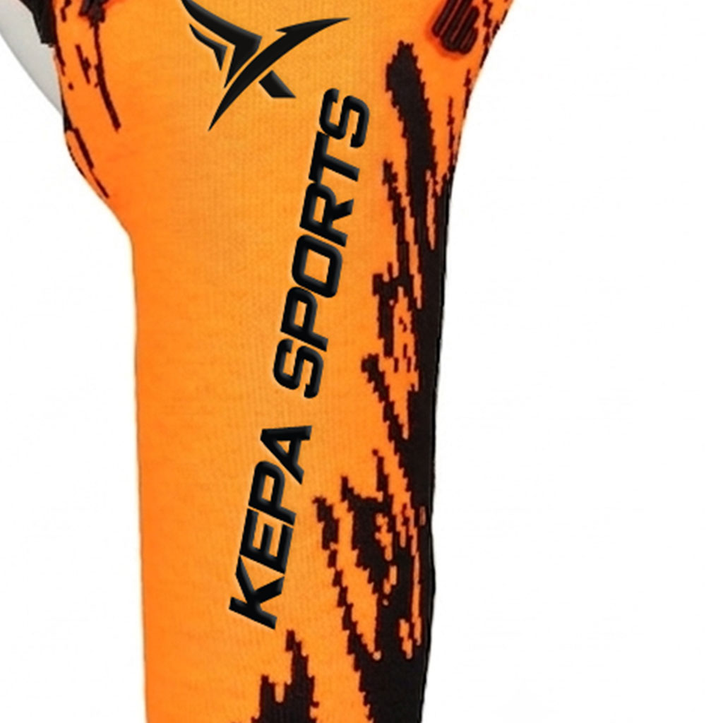 Orange Black Strike-Flex Goalkeeper Gloves - Image 4