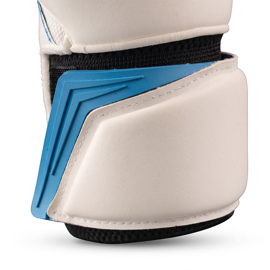 Ivory Blue Rib-Flex Goalkeeper Gloves - Image 4