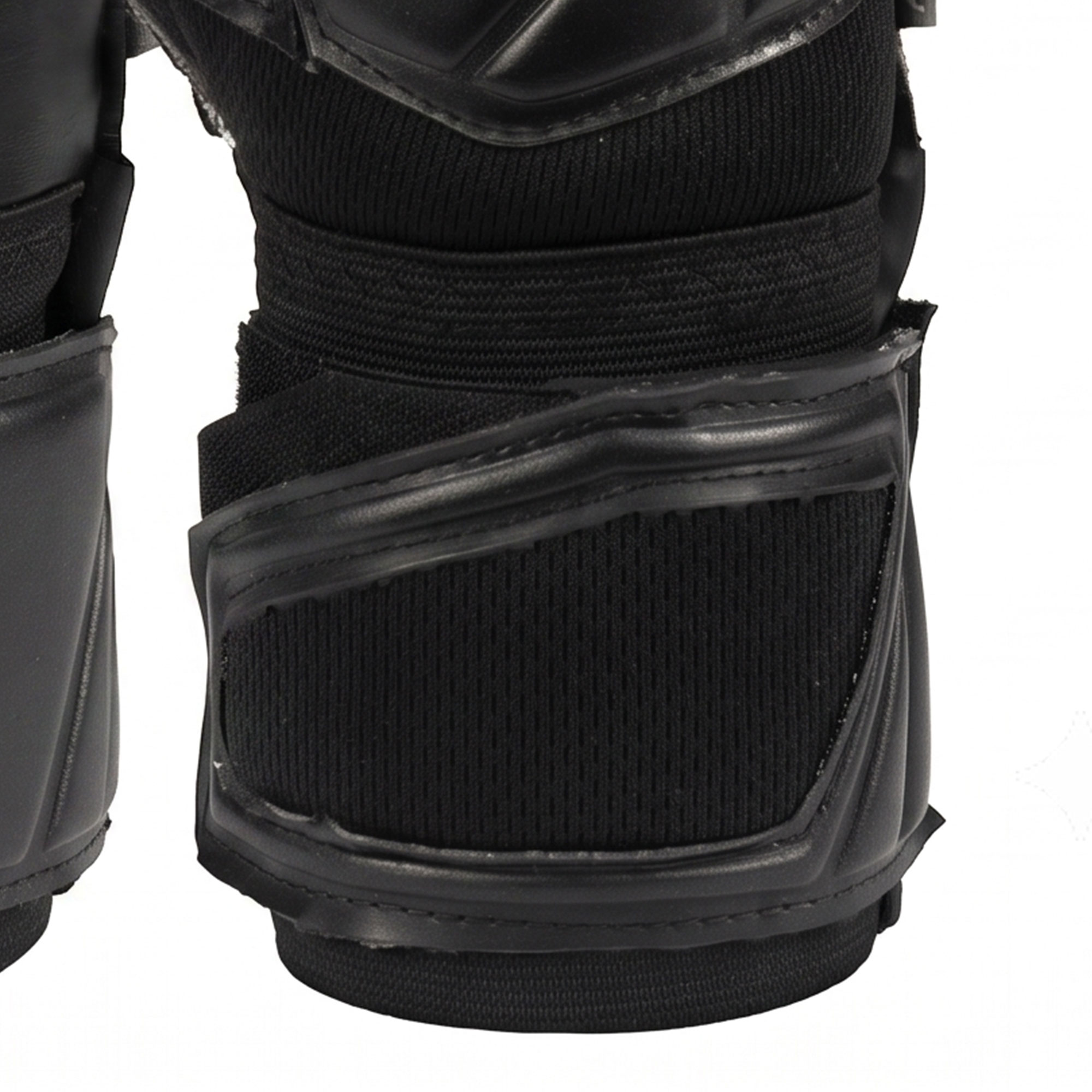 All-Black Padded Guard Goalkeeper Gloves - Image 4